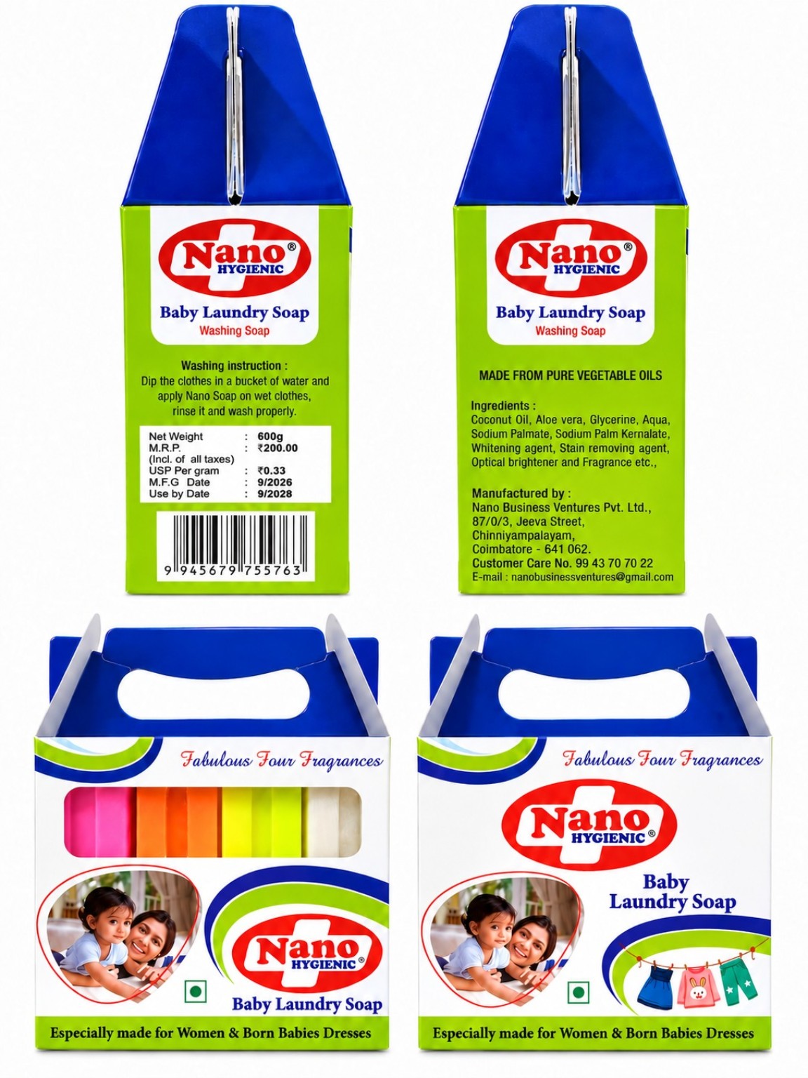 Nano Hygienic Baby Laundry Soap